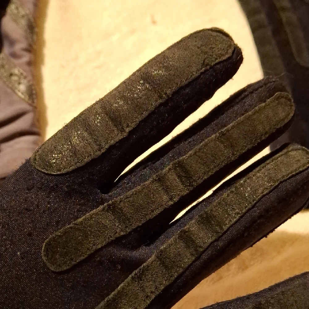 Lavender and Black Gloves